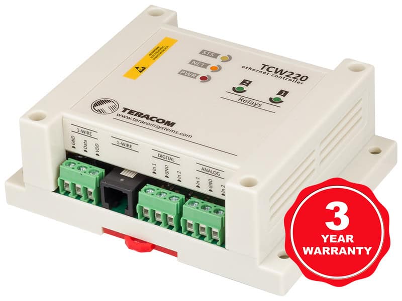 Teracom TCW220 Ethernet data logger Teracom TCW220 Ethernet data logger