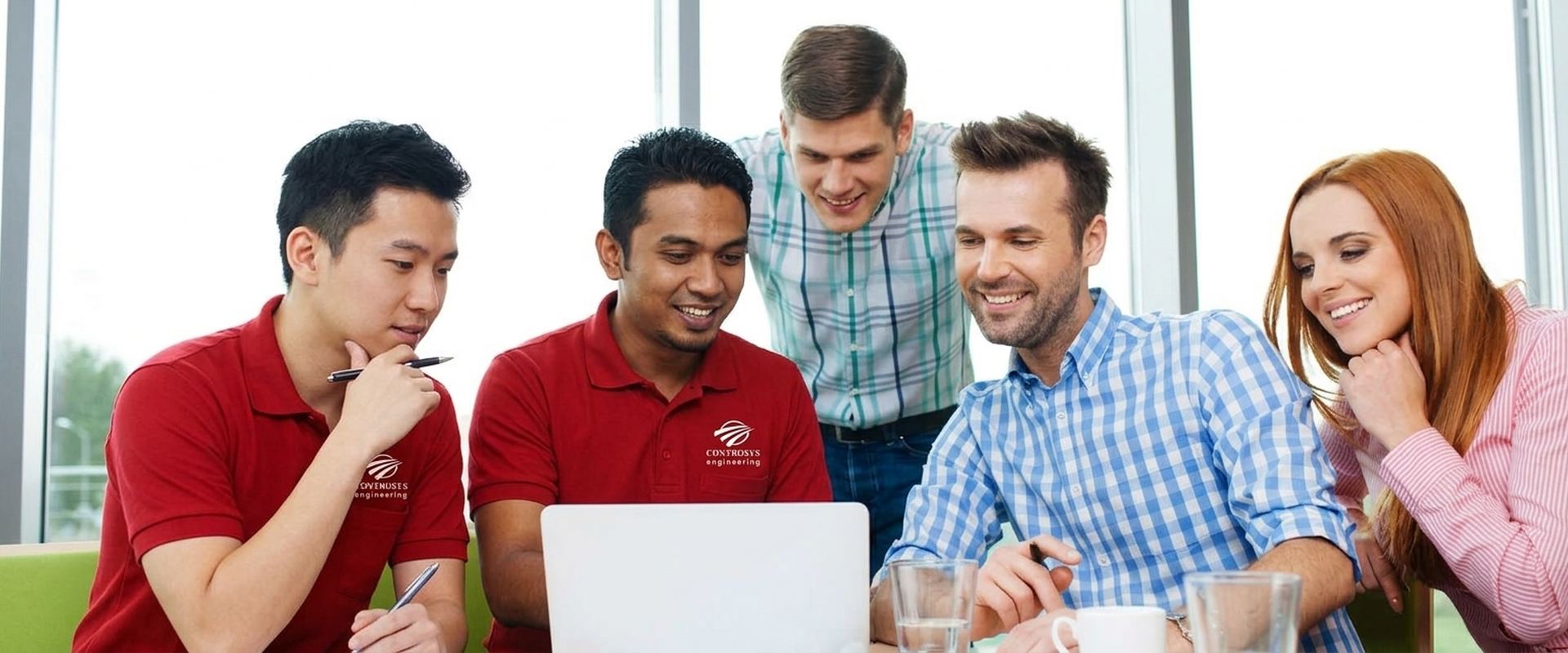 Controsys team in a project meeting