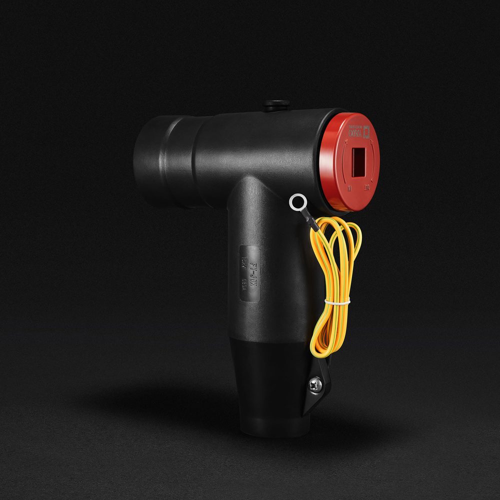 Yado Elbow Thermal Plug fitted to an elbow cable connector