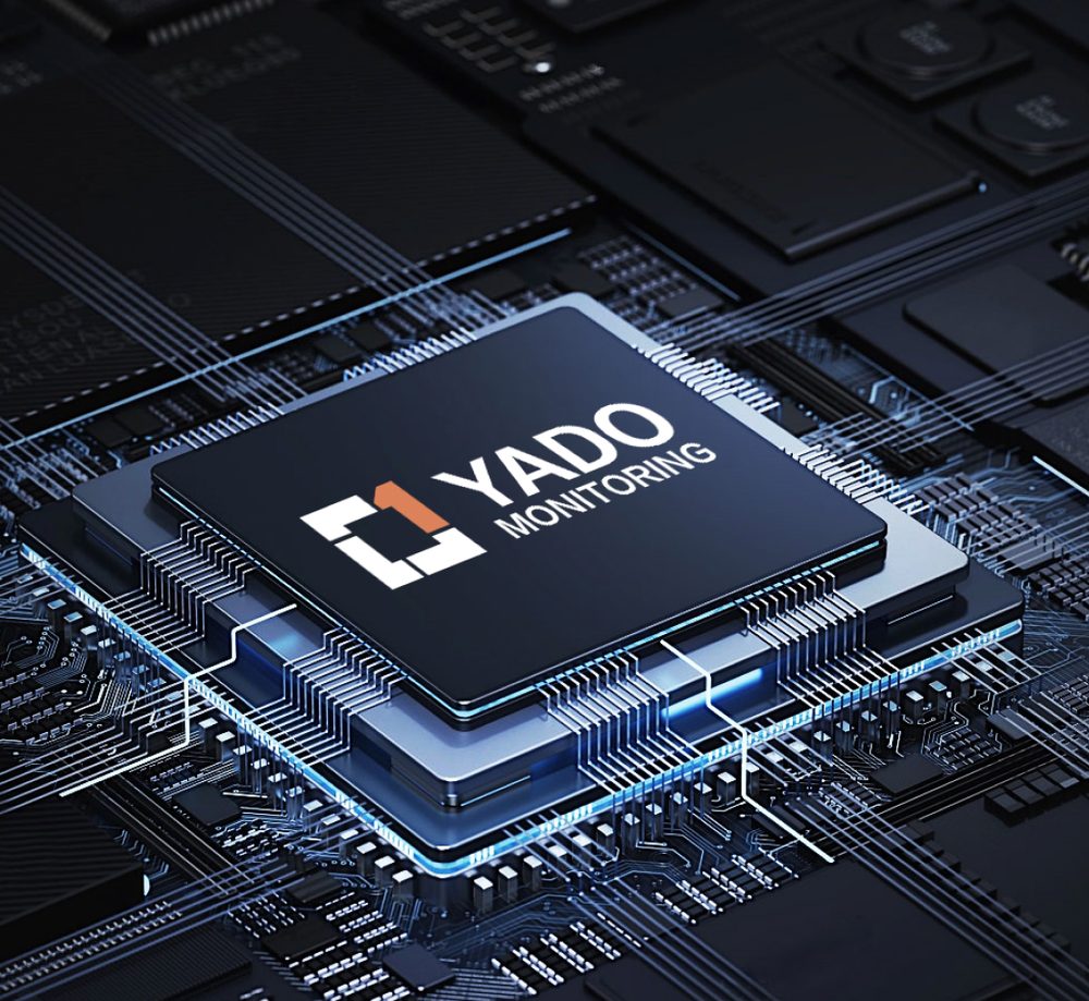 Yado Monitoring ultra-low-power chip on a circuit board