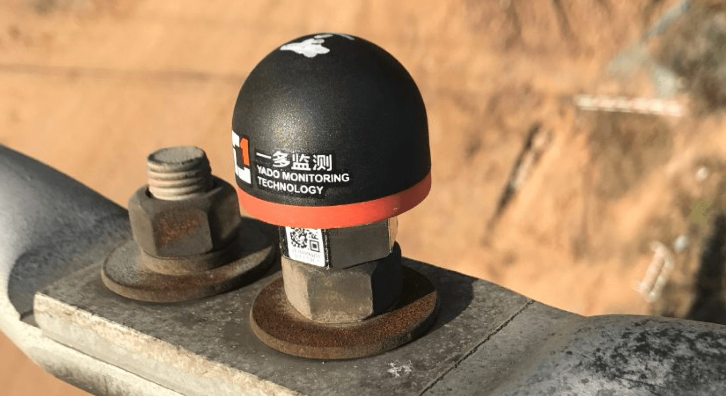 Yado Thermal Cap Nut screwed onto an exposed connection bolt