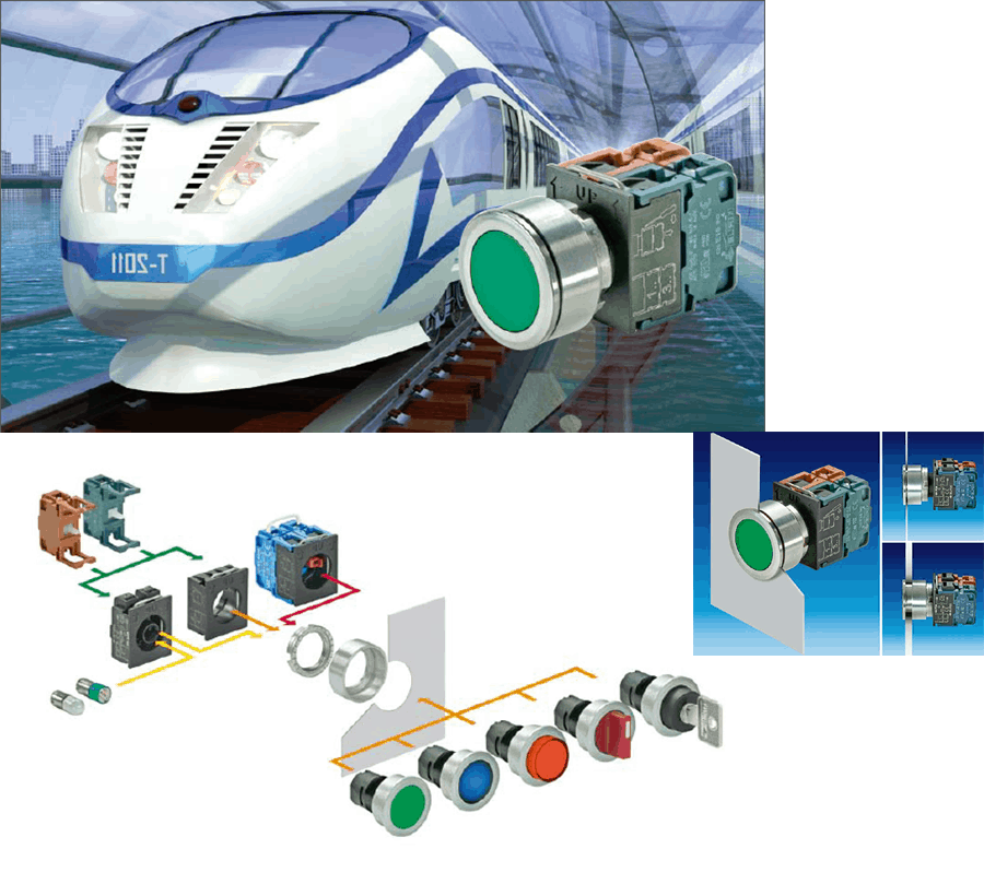 Rail signalling, Indicator, Industrial switches Rail signalling, Indicator, Industrial switches