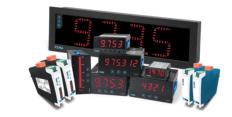 FEMA - DESIGN AND MANUFACTURE OF DIGITAL PANEL METERS LARGE FORMAT METERS CONVERTERS AND SIGNAL ISOLATORS